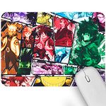 Artich Designer Gaming Mouse Pad for Office Laptop/Computer with Super Soft Non-Slip Rubber Base and Lycra Cloth Surface for Silky Touch Rectangle Mix (Anime Theme)