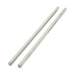 sourcingmap 2Pcs Stainless Steel 100mm x 3mm Hex Rod Stock for RC Airplane Model