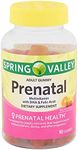 Prenatal Gummy Vitamins Including Womens Multivitamin with DHA and Folic Acid 800 mcg and Vitamin A, B-6, C, D, E (90 ct) from Spring Valley and Bonus Prenatal Info Guide