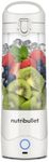 nutribullet Portable Blender in White - Powerful Extractor Blade, 475ml Cup, To-Go Lid, USB-C Charging Cable & User Guide - Delivers 15+ Blending Cycles - Healthy Shakes On The Move