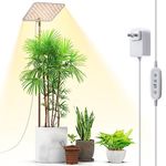 Barrina Plant Grow Light, 182 LEDs Full Spectrum Grow Lights for Indoor Plants, Height Adjustable Growing Lamp Fixture with Automatic Timer 3/6/12H, 7 Dimmable Levels, 3 Color Modes for Large Plants