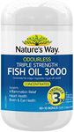 Nature's Way Odourless Triple Strength Fish Oil 3000 60+ 10 Capsules