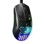 SteelSeries Aerox 3 - Holey RGB Gaming Mouse - Ultra-lightweight Water Resistant Design - 8,500 DPI TrueMove Core Optical Sensor - Onyx