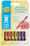 Crayola My First, Washable Tripod Crayons for Toddlers, 8ct