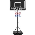 Yaheetech Basketball Hoop and Stand Portable Basketball Net Set Outdoor Indoor Basketball Stand with 2 Wheels & 28'' Backboard, Adjustable Height 219-249cm