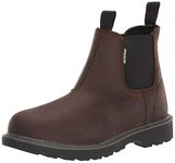 Wolverine Women's Floorhand Romeo Waterproof Chelsea Boot, Dark Brown, 10