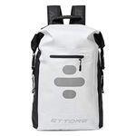 Ettore Cycling Rucksack 100% Waterproof Dry Bag 25L - Black/White - Sonar