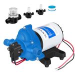 DC HOUSE 12V RV Fresh Water Pump 3.0GPM 45 PSI 12Volt DC Water Pressure Diaphragm Pump On Demand for Camper Trailer Off-Grid Cottage Yacht House