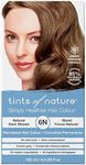 Tints of Nature 6N Natural Dark Blonde Permanent Hair Dye, Nourishes Hair and Covers Greys, Ammonia-Free, 130ml