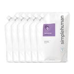 simplehuman Moisturizing Liquid Hand Soap Refill Pouch, Lavender (6 Pack)