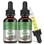 Premium Oil - 100000mg High Potency Natural Oil, Rich in Omega 3-6-9 and Vitamin C & E, Vegan, Enhanced Purity, 60ml (Pack of 2)