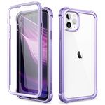 Dexnor Case Compatible with Iphone 11 Pro 5.8 Inch, 360 Degree Full Body Shockproof Protective Cover (2020 Release) with Built-in Screen Protector - Light Purple