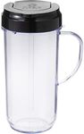 magic bullet 22 Ounce Travel Mug with Flip Top Lid, Black