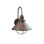 Kichler 9023OB Seaside Outdoor Wall 1-Light, Olde Brick