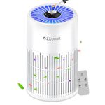 Air Purifiers for Bedroom Home, ZXBEER H13 True HEPA Air Filter Portable Air Purifier with Remote Control, Night Light, Timer, Sleep Mode, Quiet Air Cleaner for Baby, Living Room, Kitchen (White)