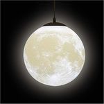 KRUIHAN Pendant Lights Ceiling Night Lamp - Universe Planet Moon Creative Lantern Restaurant Bar Home Children Bedroom LED Hanging Lighting(Light Bulb is Not Included),22cm