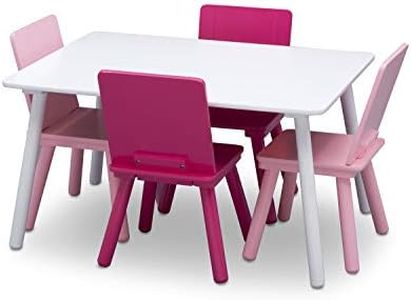 Delta Children MySize Table and Chairs Set, Bianca White