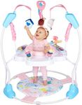 Enborbabe Baby Activity Center, 3-in-1 Grow-with-Me Baby Jumper Activity Center, 360° Rotating Jumper & Bouncer with Interactive Toys, Music, Lights and 3 Adjustable Heights for Babies 6+ Months