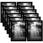 Americanflat Frames with Glass Fronts, 5x7, Black, 12 Count