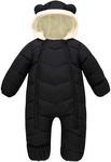uideazone 2t Snowsuit for Toddler Boy Girl Fleece Hooded Coat Baby Warm Long Sleeve Romper Puffer Novelty Footed Jamp Outerwear for Skiing