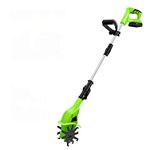 Cordless Rotavator, 20V Lightweight Handheld Electric Cordless Battery Powered Front Tine Soil Cultivator Gardening with 4000Mah Rechargeable Battery And Charger