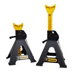 RocwooD Axle Stand 3 Tonne Ton Car Jack Ratchet Heavy Duty Repairing Tool Garage Workshop Safety Steel Lift Lifting Pair Of Stands