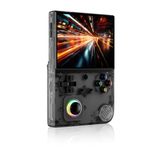 FINGEREVO RG40XXV Handheld Game Console 4.0-in 640 * 480 IPS OCA Screen 3200mAh 64Bit System RG 40XXV Black Transparent