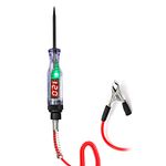 6 V 12 V 24 V Portable Car Automotive Electric Digital Display Circuit Tester Car Truck Circuit Probe Test Pen Automotive Test Light Tester with 2.8M Spring Wire