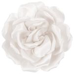 Mecool Rose Hair Clip for Weddings Brooch Corsage Hair Head Clip on Flowers for Hair Jewellery Barrette Hair Decorations for Women Accessories | Hair Clips Girls-White