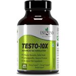 End2End Nutrition Testo-10X Natural Testosterone Booster for Men with Tribulus, L-Arginine, Ashwagandha and Safed Musli for Strength, Stamina, Energy and Muscle Gain – 60 Tablets