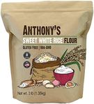 Anthony's Sweet White Rice Flour, 3 lb, Glutinous Rice Flour, Gluten Free, Non GMO, Product of the USA