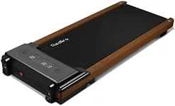 Redliro Walking Pad, Wood Under Desk Treadmill 300 lb Capacity Installation-Free for Home Office Use with Remote Control LED Display