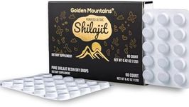 Premium Pure Shilajit Dry Drops by Siberian Green Altai"Golden Mountains" - 60 Count (200 mg) Authentic Safety & Quality Certificate - US Lab Tested Fulvic Acid