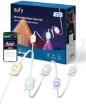 eufy Permanent Outdoor Lights E22, 50ft with 30 Triple-LED Lights, Smart RGBWW Lights, Daily and Holiday, Up to IP67 Waterproof, AI Lighting Themes for Halloween, Christmas Lights, Links with Cameras