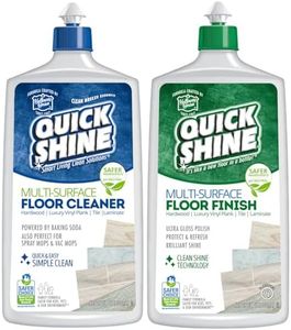 Quick Shine Multi Surface Floor Cleaner & Floor Polish w/Clean Shine Technology 2-27oz Bottles | Use on Hardwood, Laminate, Luxury Vinyl Plank, Tile & Stone | Safer Choice Formulas