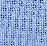 KCS 19" x 28" 14CT Counted Cotton Aida Cloth Cross Stitch Fabric (Light Blue)