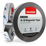 GAUDER A+B Magnetic Tape | Magnet Strips for Fly Screen and Mosquito Net | Self Adhesive Magnet Roll Side A and B