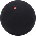 Single Dot Squash Balls, Rubber Material, 37mm Diameter, 25g Weight, Soft Feel Low Vibration, Ideal for Beginners Intermediate, Suitable for Training & Practice, (Single red dot)