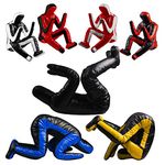 MMA Grappling Dummy ROX Fit Judo Dummy BJJ Wrestling Dummy Sitting Position Brazilian JIU Jitsu Submission Self Defense Training Vinyl Multicolor Choose Dummy 170cm UNFILLED (Full Black)