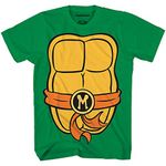 Teenage Mutant Ninja Turtles TMNT Mens Costume T-Shirt (Small, Michelangelo) by Nickelodeon