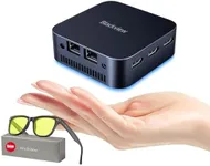 Mini PC Blackview Mini Computer MP80 Intel 11th Gen CPU N5095, 16GB RAM LPDDR5 512GB M.2 SSD, Mini Desktop Computers Micro PC Support 4K Triple Display/2.4/5G WiFi/Dual LAN/3 HDMI/3 USB Port