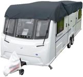 UK Custom Covers Caravan Top Roof Cover Waterproof Heavy Duty (Dark Grey) - CTC-DARKGREY (12-14ft)