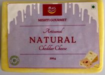 MISHTI GOURMET NATURAL CHEDDAR CHEESE 200G