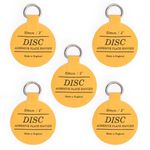 WINSOME Disc Plate Hangers for Walls - Strong Invisible Plate Holder Self Adhesive Stick On Hooks Picture Hanging Wall Plate Holder - Plate Hanging Disk (50mm / 2'' (Pack of 5))