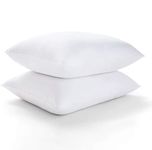 GB TEXTILE NIGHTSLEEP Pack of 2 Pillows, Luxury PLAIN Bounce Back Hollow Fibre Filling Pillow