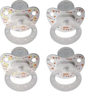 NUK Puller Pacifier 18-36 Month, 4 Pack, Neutral Trendline