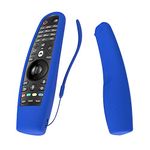 DealFreez SIKAI Protective Magic Anti-Slip Silicone Shockproof Washable Remote Case Cover with Lanyard for LG AN-MR19BA AN-MR600 Smart TV (Blue)