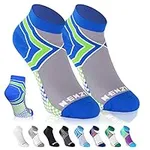 NEWZILL Low-Cut Compression Socks Unisex Running Socks with Embedded Frequency Technology for Heel, Ankle & Arch Support, Improves Stamina Endurance & Balance
