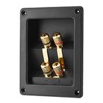 4 Copper Binding Post Terminal, Cable Connector Speaker Terminal Box Acoustic Components