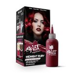 SPLAT Midnight Ruby Hair Dye – Dark Red Semi Permanent Hair Coloring Kit